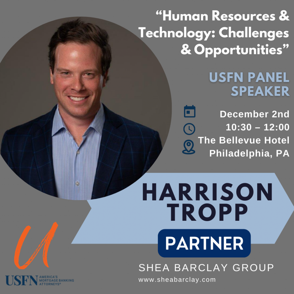 Harrison Tropp will be a panelist at the USFN Member Retreat